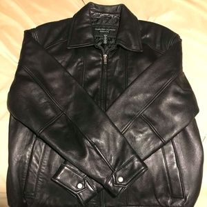 Cambridge Classics Black butter leather jacket